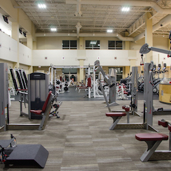 loyola amenities center fitness strength training equipment